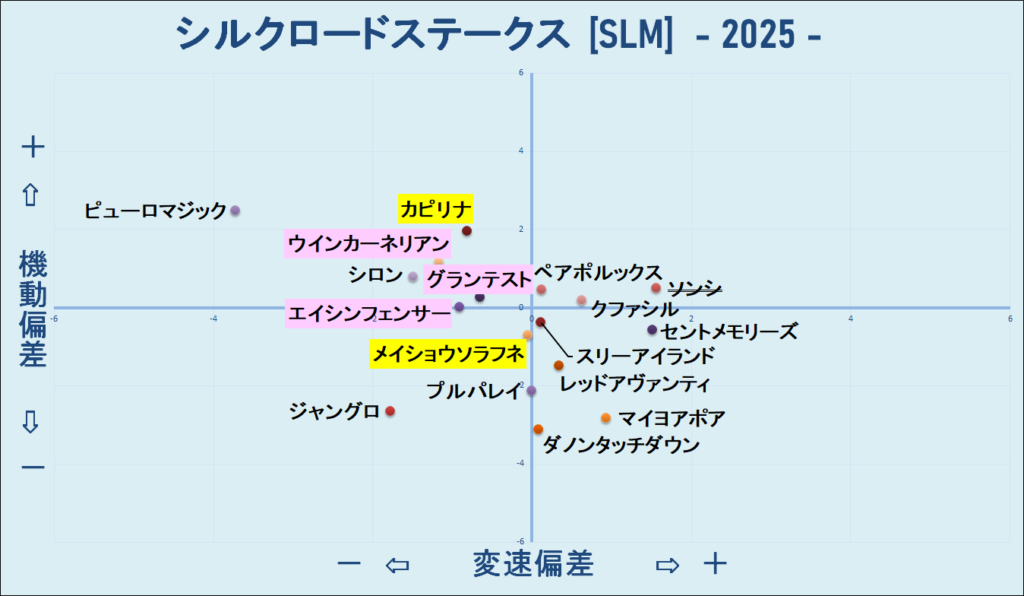 2025　シルクロードＳ　機変マップ　結果